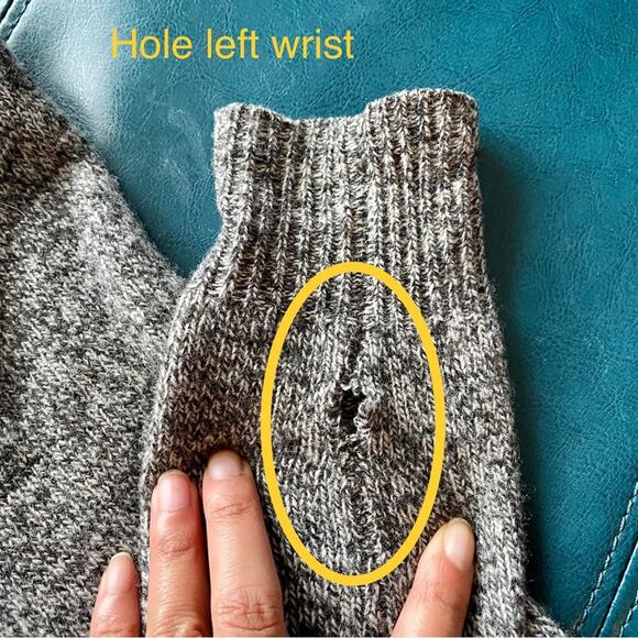 J. Crew Sweaters Gray Lambswool Boyfriend Black sequin crew neck pull over XS - Picture 5 of 9